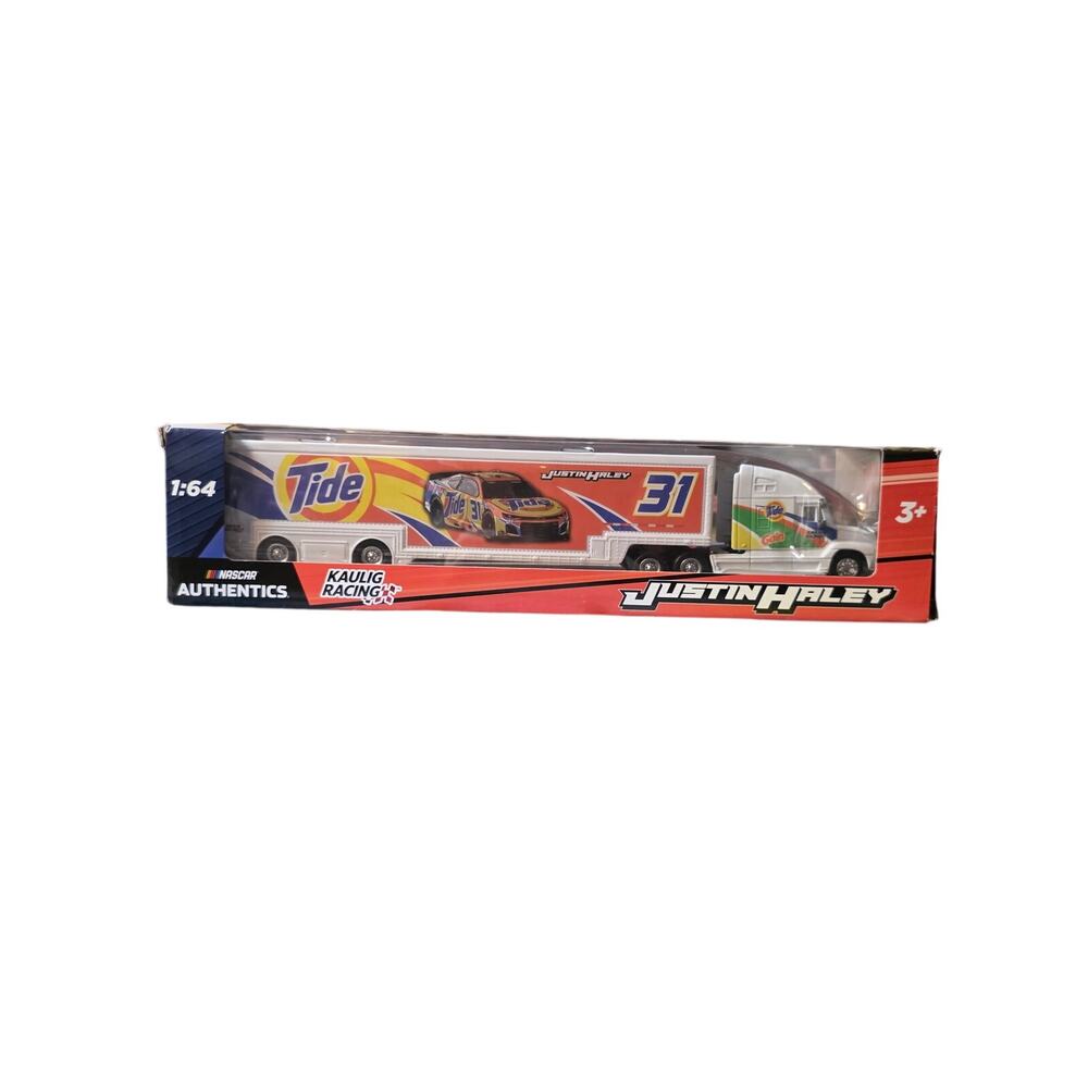 Justin Haley / AJ Allmendinger Nascar Authentics Hauler Transporter Tide Gain